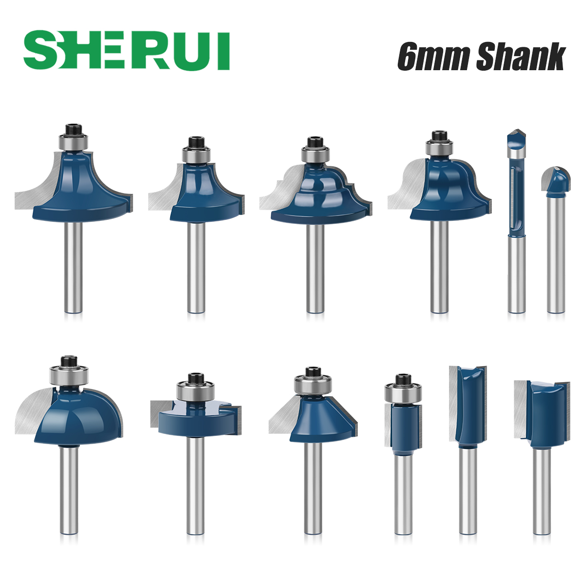End Mill Set - 6 مللي متر عرقوب راوتر بت