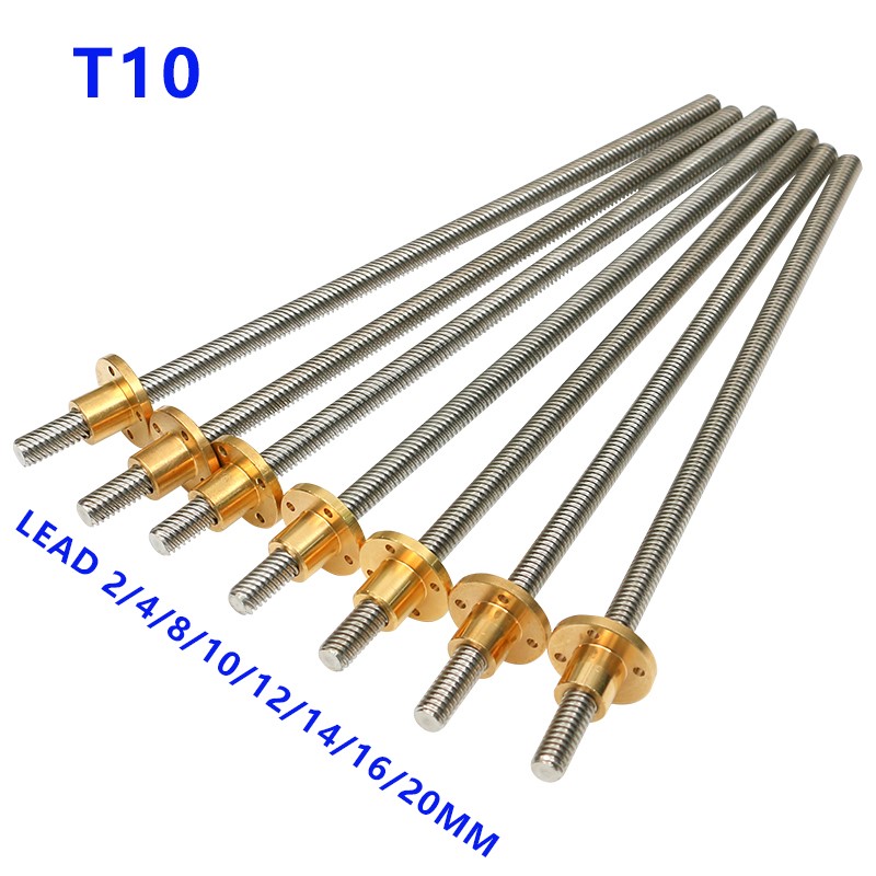 304 الفولاذ المقاوم للصدأ T10  - مراجعة Lead Screw 8Mm وسعره