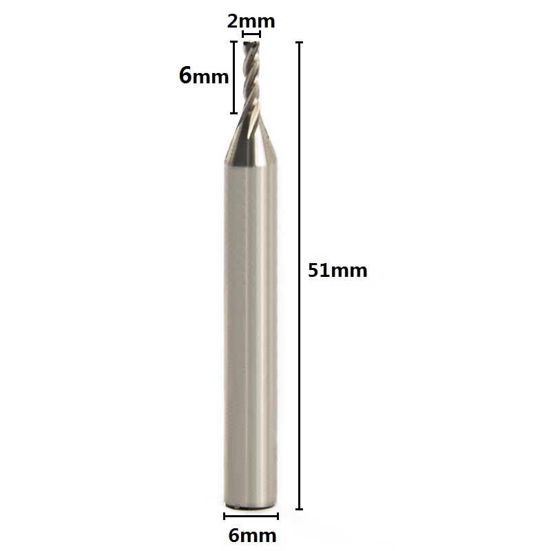 1 قطعة قطر فريز 2 مللي متر End - مراجعة End Mill Set وسعره