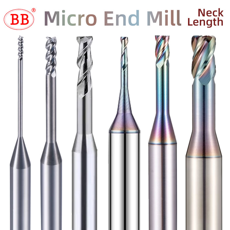مطحنة طرفية صغيرة برقبة طويلة  - مراجعة End Mill Set وسعره