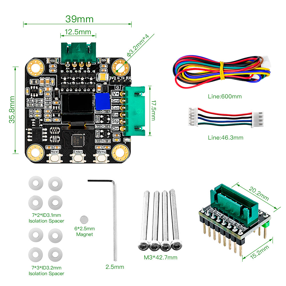 Makerbase MKS SERVO42C PCBA NE - مراجعة Nema 17 Stepper وسعره