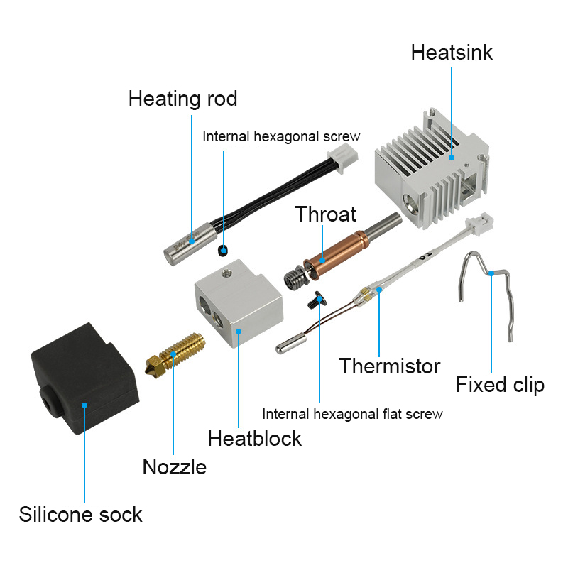مجموعة Hotend الأصلية لجزء الط - مراجعة Lead Screw 8Mm وسعره